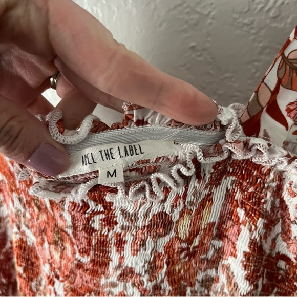 Anthropologie Dress Women's Medium Abel the Label Paisley Tiered Smocked Maxi - Picture 6 of 9